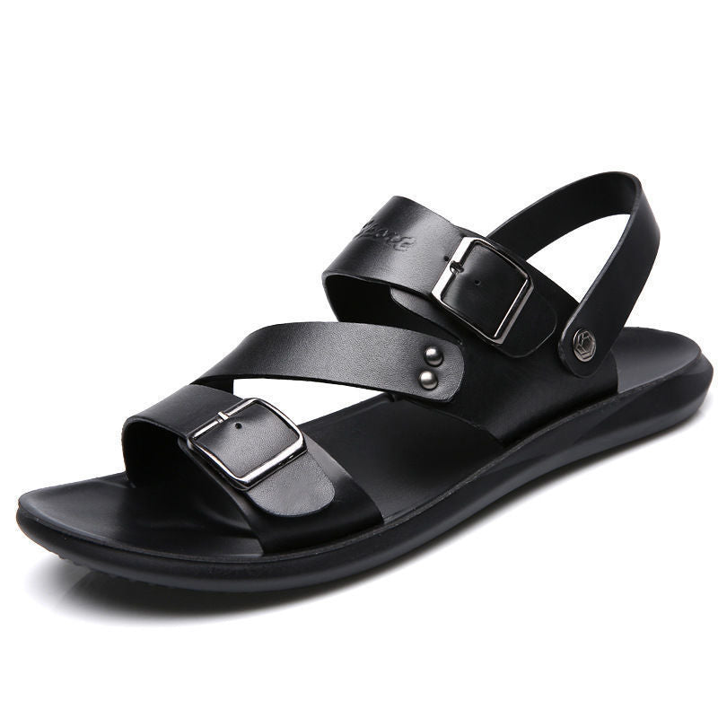 King Neue Herren-Strandsandalen aus Leder