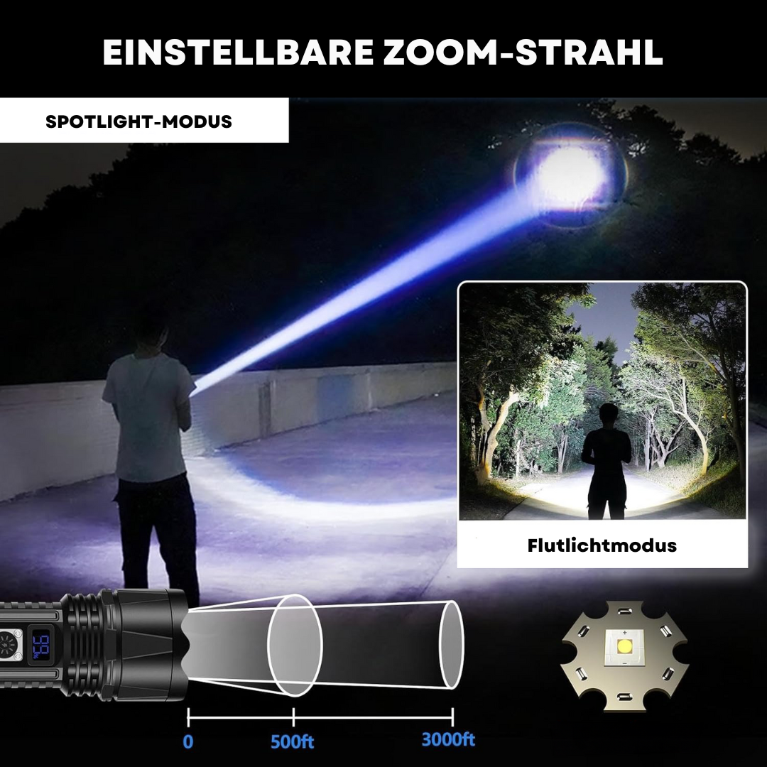 UltraHelle, Zoombare King Shop Taschenlampe