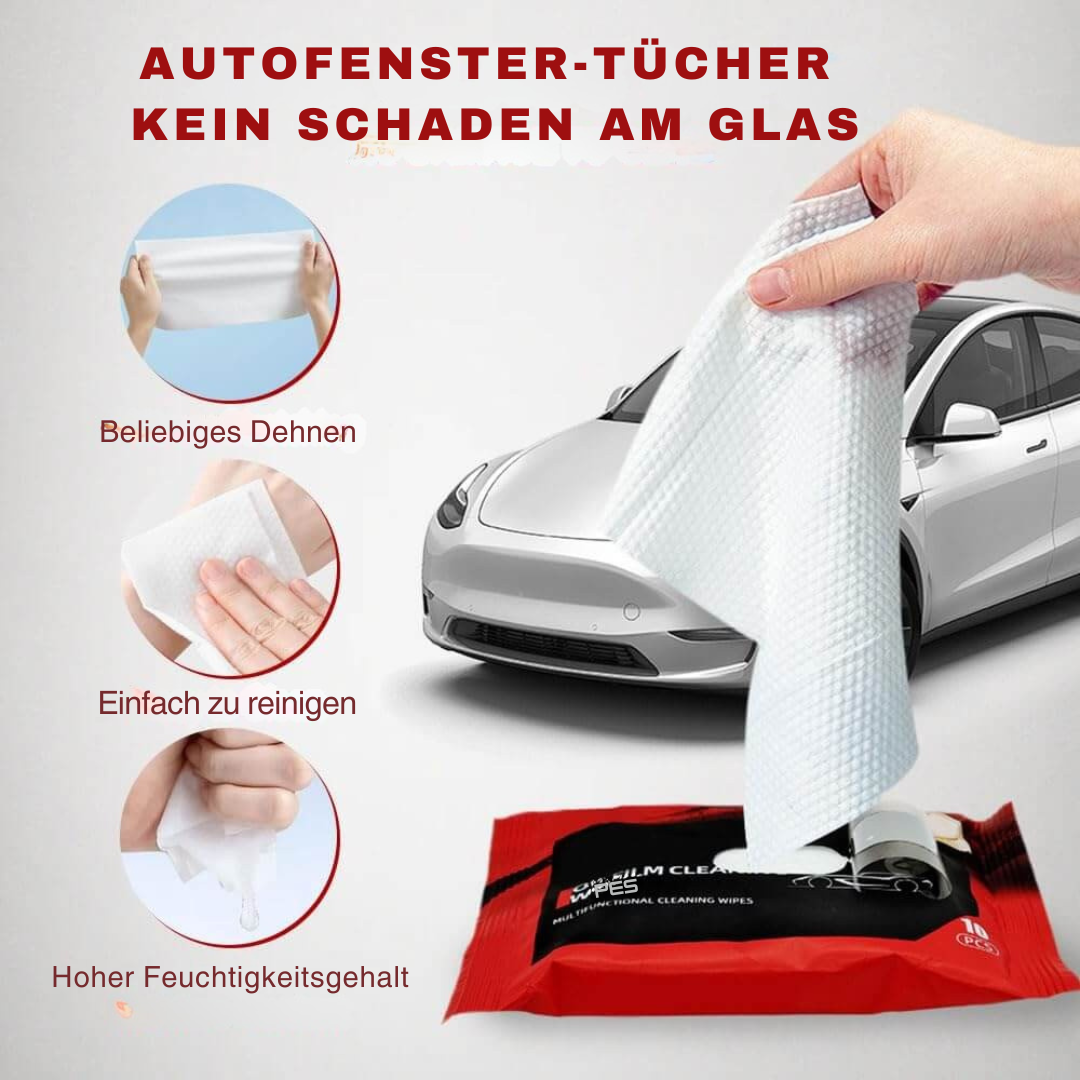KingFilm Feuchttücher zum Entfernen von Ölfilm von Autoglas
