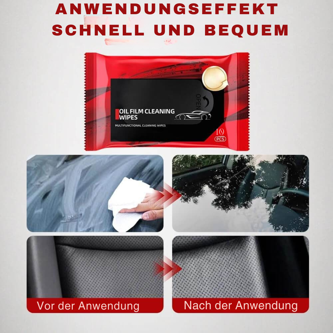 KingFilm Feuchttücher zum Entfernen von Ölfilm von Autoglas