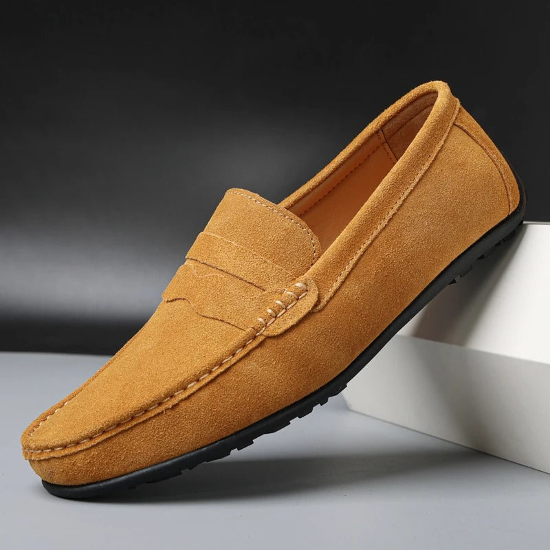 King Shop Luxuriöse Wildleder-Slipper
