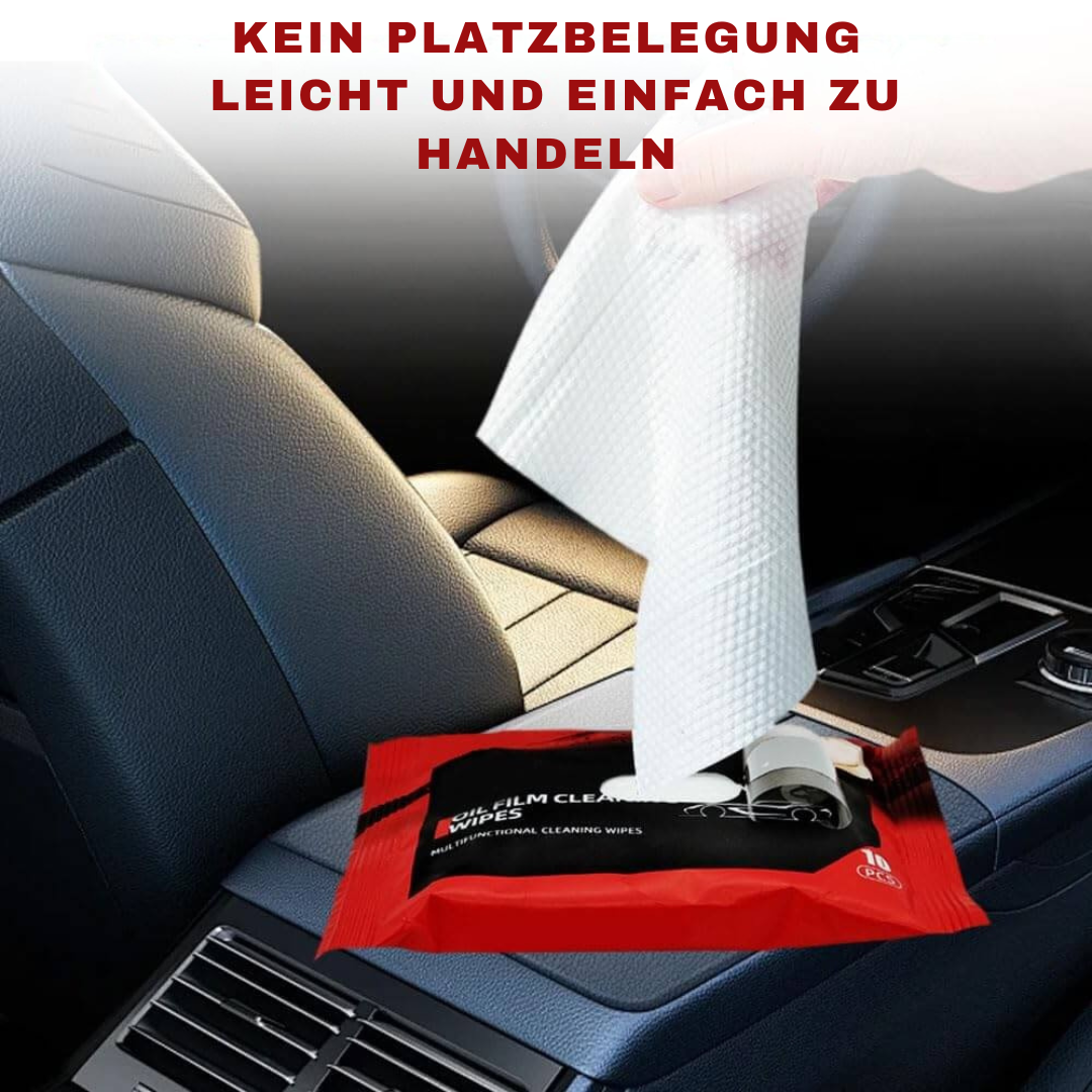 KingFilm Feuchttücher zum Entfernen von Ölfilm von Autoglas