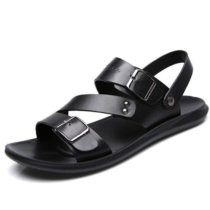 King Neue Herren-Strandsandalen aus Leder