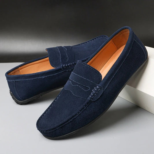 King Shop Luxuriöse Wildleder-Slipper