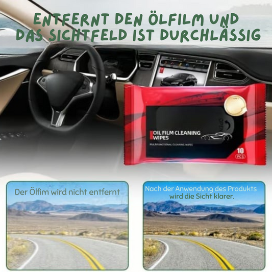 KingFilm Feuchttücher zum Entfernen von Ölfilm von Autoglas
