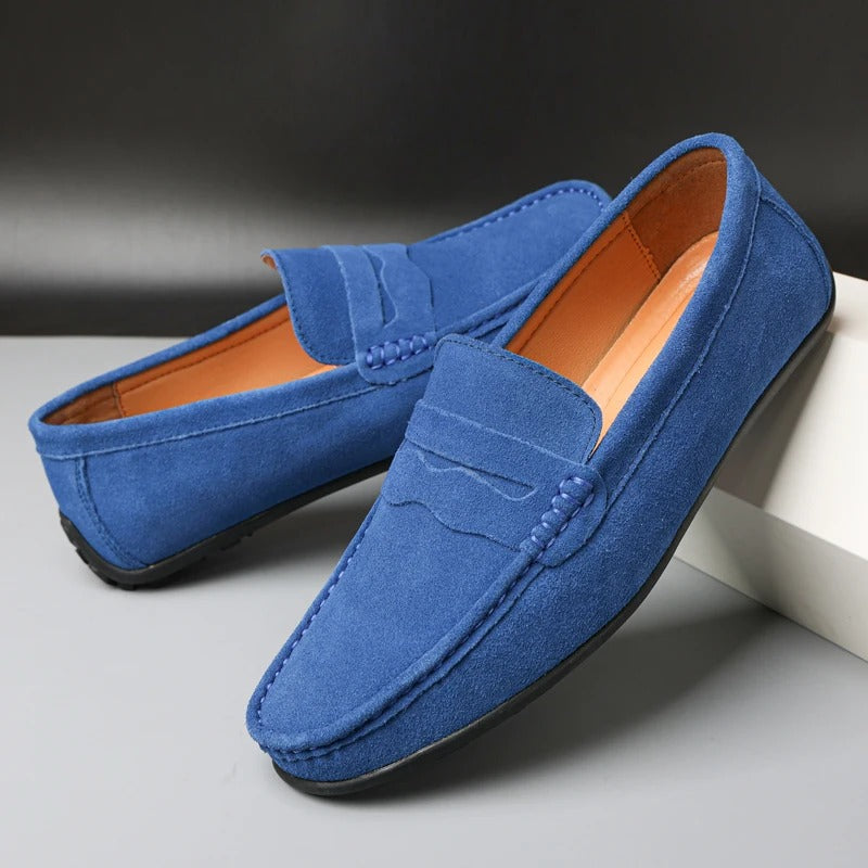 King Shop Luxuriöse Wildleder-Slipper