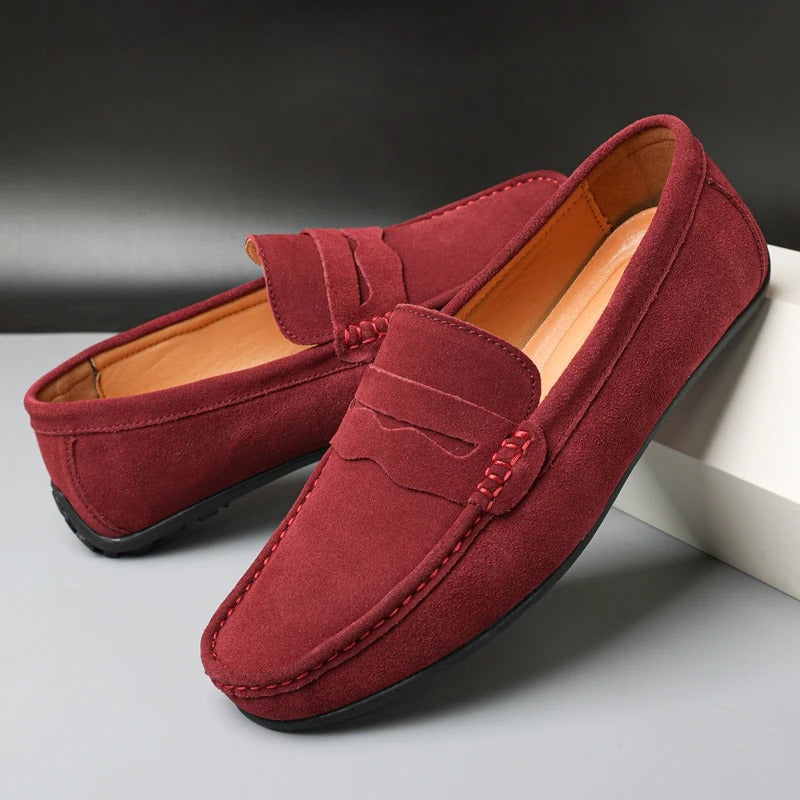 King Shop Luxuriöse Wildleder-Slipper