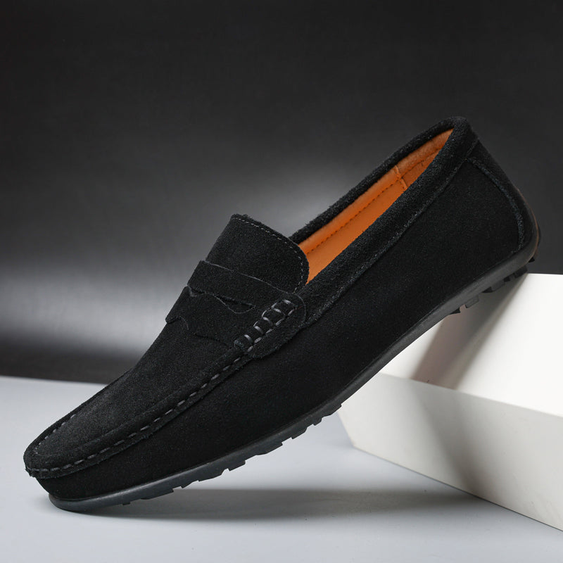 King Shop Luxuriöse Wildleder-Slipper
