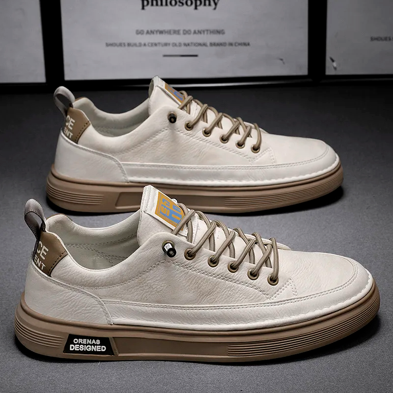 King Shop Britische Echte Leder Freizeitschuhe