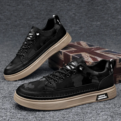 King Shop Britische Echte Leder Freizeitschuhe