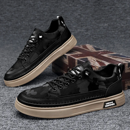 King Shop Britische Echte Leder Freizeitschuhe
