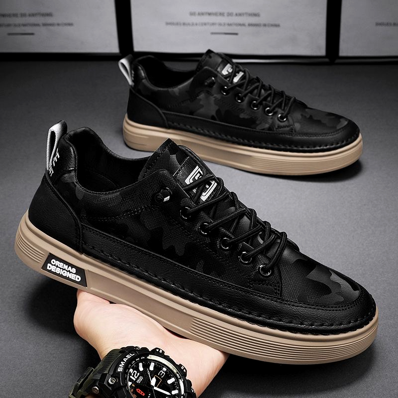 King Shop Britische Echte Leder Freizeitschuhe