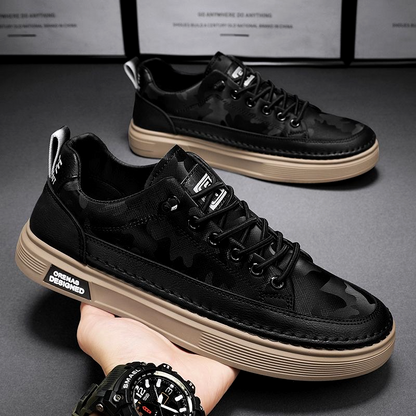 King Shop Britische Echte Leder Freizeitschuhe